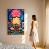 Abstract Aesthetic Lotus Canvas Wall Art 22 x 34 Inch