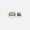 Sunbrust 2 Seater Sofa In Beige Colour