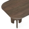 Brava Solid Wood 6 Seater Dining Table in Danish Walnut Finish