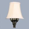 Devansh Gold Antique Wall Mounted Lamp With Off-White Cotton Shade