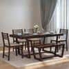 Caprica 6 Seater Dining Table Set With Bench