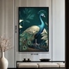 The Castle Decor Vastu Peacock Wall Art Framed Painting 20x30 Inch Style 2