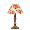 Devansh Multicolor Cotton Table Lamp With Wood Natural Base (10X10X16) Inches)-39