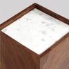 Klee Solid Wood Side Table in Brown Colour