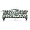 Darya 3 Seater Sofa In Blue Floral Damask Print