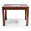 Brighton 4 Seater Dining Table In Teak Finish