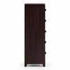 Magellan Solid Wood Chest of 5 Drawers in Mahogany Finish
