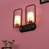 Eliante Modern Wall Lights Mild Steel, Glass & Glass Material Brown, Gold & White Finish