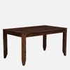 Donna Solid Wood 6 Seater Dining Table in Honey Finish