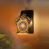 Devansh Solid Wood Electric Wall Light in Brown Colour with Multi Shade Count of 1 Light