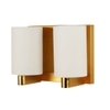 Eliante Modern Wall Lights Mild Steel & Glass Material Antique Gold & White Finish