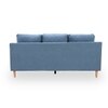 Stevens 3 Seater Fabric Sofa in Turkish Blue Colour