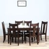 Holand Sheesham Wood 6 Seater Dining Set In warm Chestnut Finish
