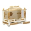 D'Dass White Sheesham and Mdf Wooden Temple For Pooja In Home and Office