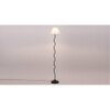Adrian Black Cotton Shade Floor Lamp