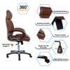 Mearisha High Back Executive Chair in Ten Brown Colour