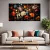 The Castle Decor Flower Wall Painting Wooden Framed 27x48 Inch (Style 4)