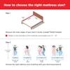 LiveIn Bounce - 3 Zone Pocket Spring with HR Foam Mattress for Zero Motion Transfer (75 x 72 in, 8 Inches)
