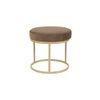 Benton Nesting Black Glass Coffee Table Set With 4 Stools In Gold Finish