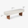 Attica Solid Wood Dining Table with Four Chairs and Bench in White Colour