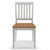 Diner Solid Wood Dining Chair Set Of 2 In Golden Oak Finish