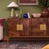 Banner Solid Wood Sideboard in Brown Colour