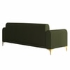 Veniza Velvet 3 Seater Sofa In Olive Green Colour