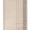 Jaipur Rugs Soft Geometric Striped Polyester 6x9 Feet Soft Gold And Antique White Dhurrie Carpet
