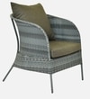 Paris 3+1+1 Seater Wicker Sofa Set in Dual Tone Grey Colour