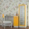 Celestia Kids Study Set with Desk Bookshelf and Wooden Chair in Mango Yellow Colour