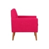 Thomas Boucle Fabric Arm Chair in Red Colour