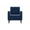 Winston 1 Seater Fabric Sofa (Marine Blue)