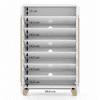 Oslo High Gloss 21 Pair Shoe Rack In White Finish