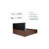 Mudra Bed With Premium Leatherette Fabric And Box Storage Queen Bed