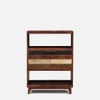 Adonis Solid Wood  Bookshelf in Dual Tone Finish