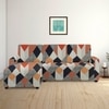 Left Aligned 2 Seater Left Aligned Chaise Multicheck Sofa Cover