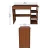 Learnix Engineered Wood Study Table in Walnut Finish