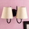 Webb Off White Fabric Wall Light