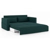 Camden 3 Seater Pull Out Sofa cum Bed In Malibu Blue Colour