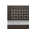 Devoto Solid Wood Wall Mounted Prayer Unit In Dark Chestnut Finish