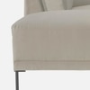 Modernelegance Wood Right Aligned 3-Seater With Upholstery Non Storage Sofa In Grey Colour