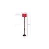 Britney Brown Cotton Shade Floor Lamp
