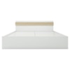 Joben Engineered Wood King Size Bed In White Finish