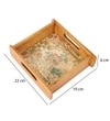 Taj Garden View Wooden Tray - Small