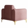 Josbert Velvet 1 Seater Sofa In Peech Colour