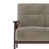 Logan 1 Seater Wooden Sofa in Grey Colour