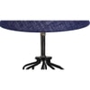 Remington Blue Jute Table lamp with Wood & Iron Base
