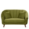 Nilo Velvet 2 Seater Sofa Mint Green  in Colour