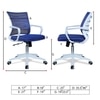 Iinea Mid Back Ergonomic Chair in Blue Colour