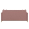 Convil Velvet 3 Seater Sofa in Pink Color
